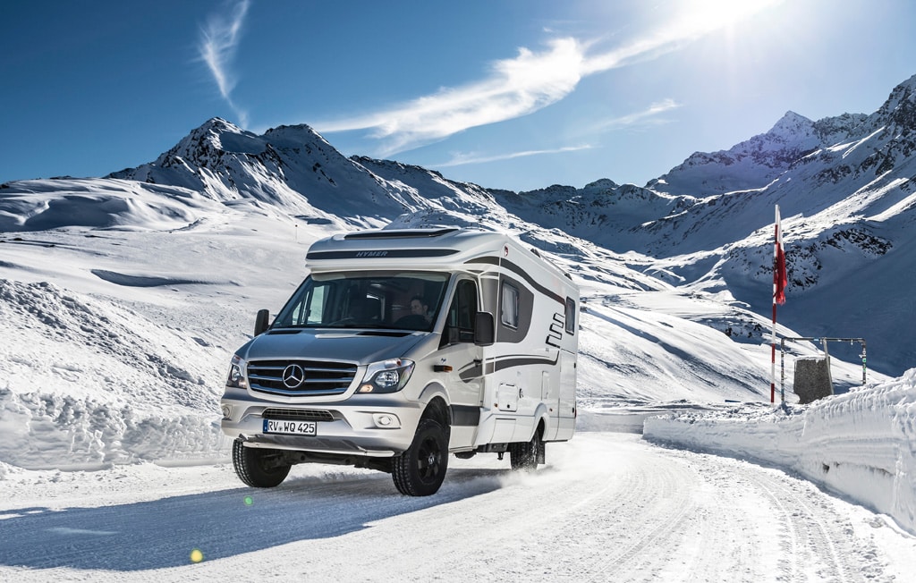 Hymer ML-T auf Basis Mercedes-Benz Sprinter 4×4 – Exterieur; Hymer ML-T on Mercedes-Benz Sprinter 4×4 base – Exterior